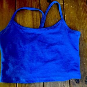 Women's Beyond Yoga Spacedye Cropped Racerback Sports Bra Tank.